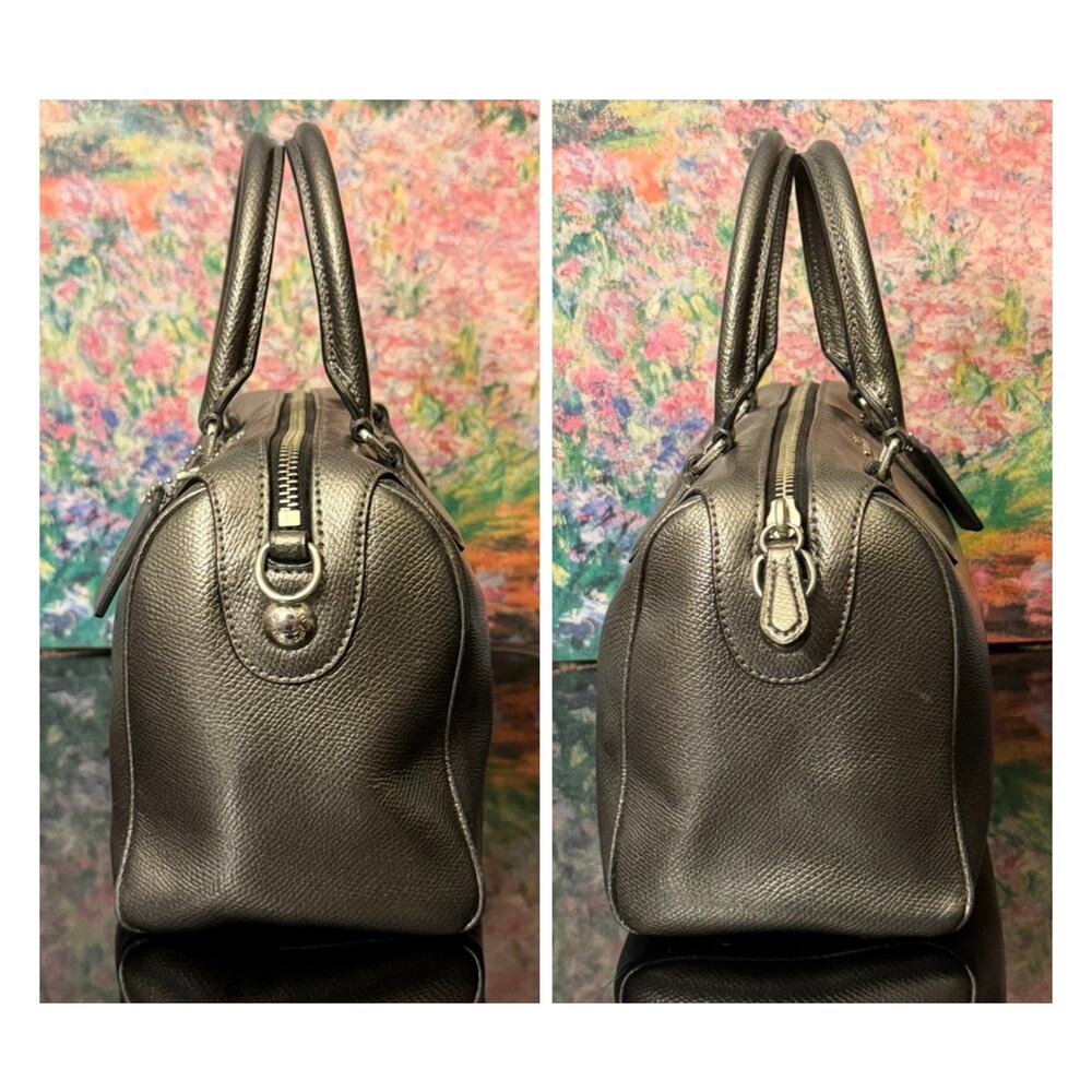 SOLD 
GUC Coach F56125 Mini Bennett Satchel Crossgrain Leather in Pewter - Picture 3 of 9